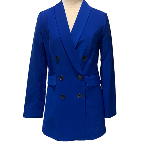 CeCe Jackets & Blazers - CeCe sz 2 royal blue double breasted NWT blazer
